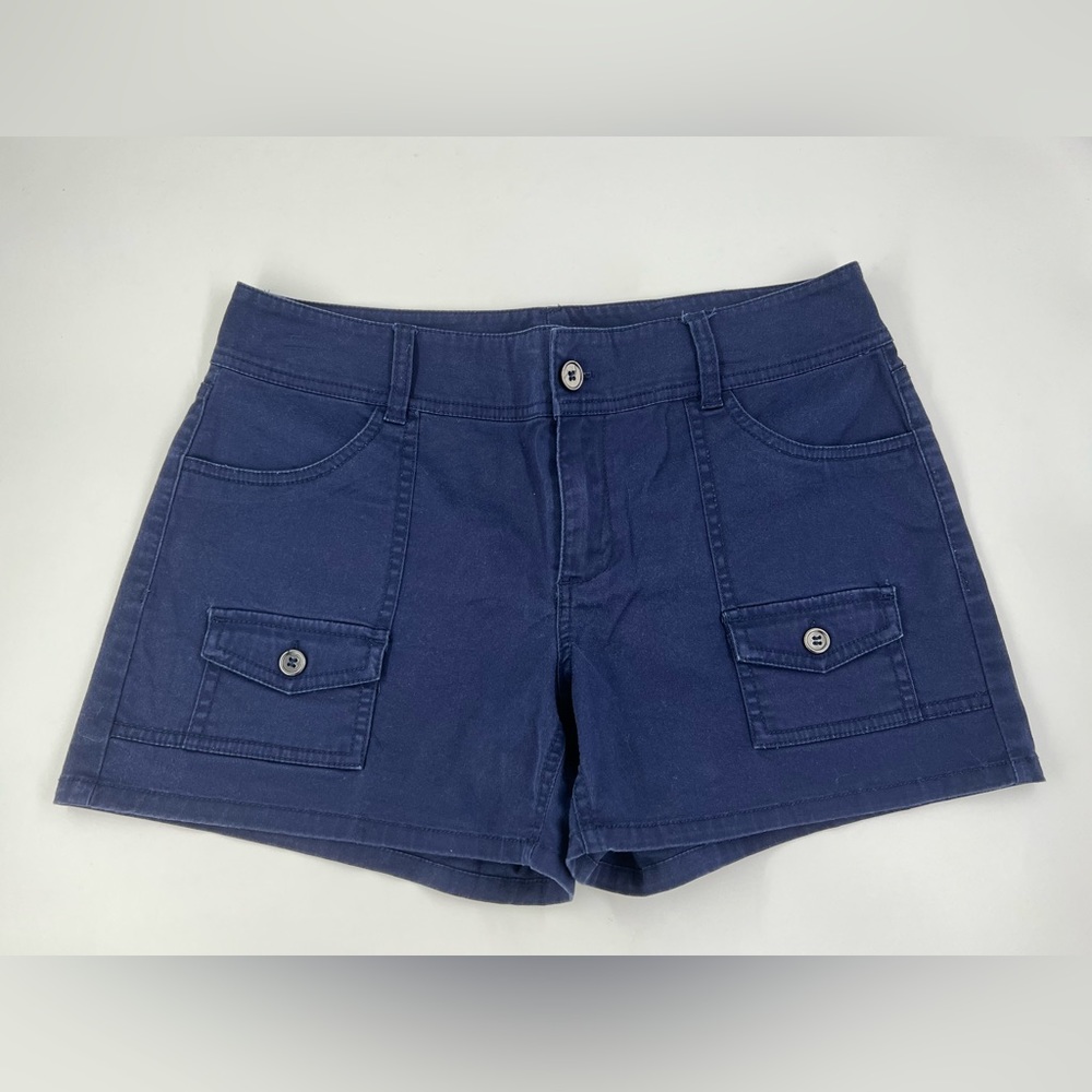 New York & Company Navy Blue Shorts with Pockets